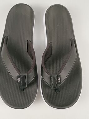 Nike Black and White Thong Sandals - Women's Flip Flops